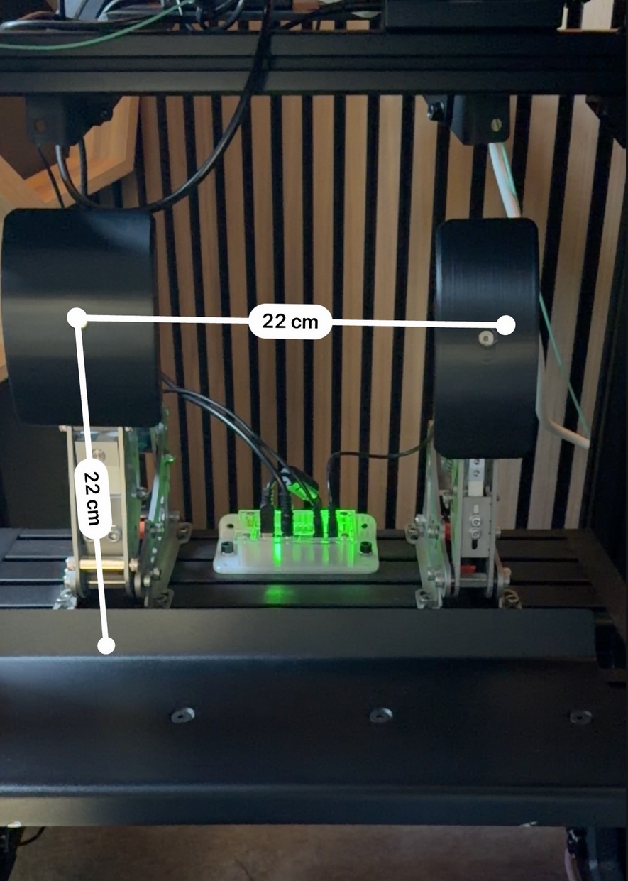 Pedal spacing and height measurement