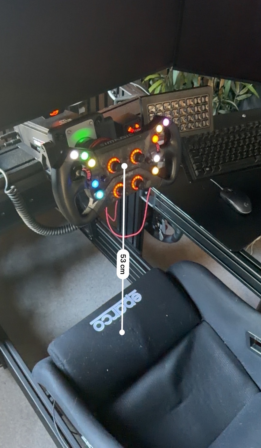 Wheel height measurement